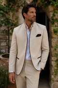 Portofino Linen Blazer in Sand
