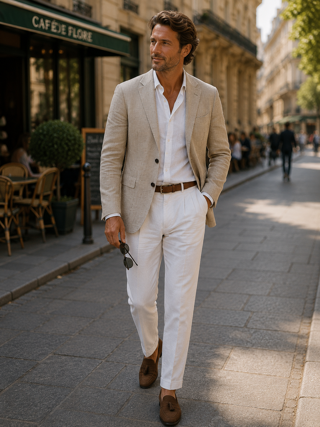 Linen Blazer Sand