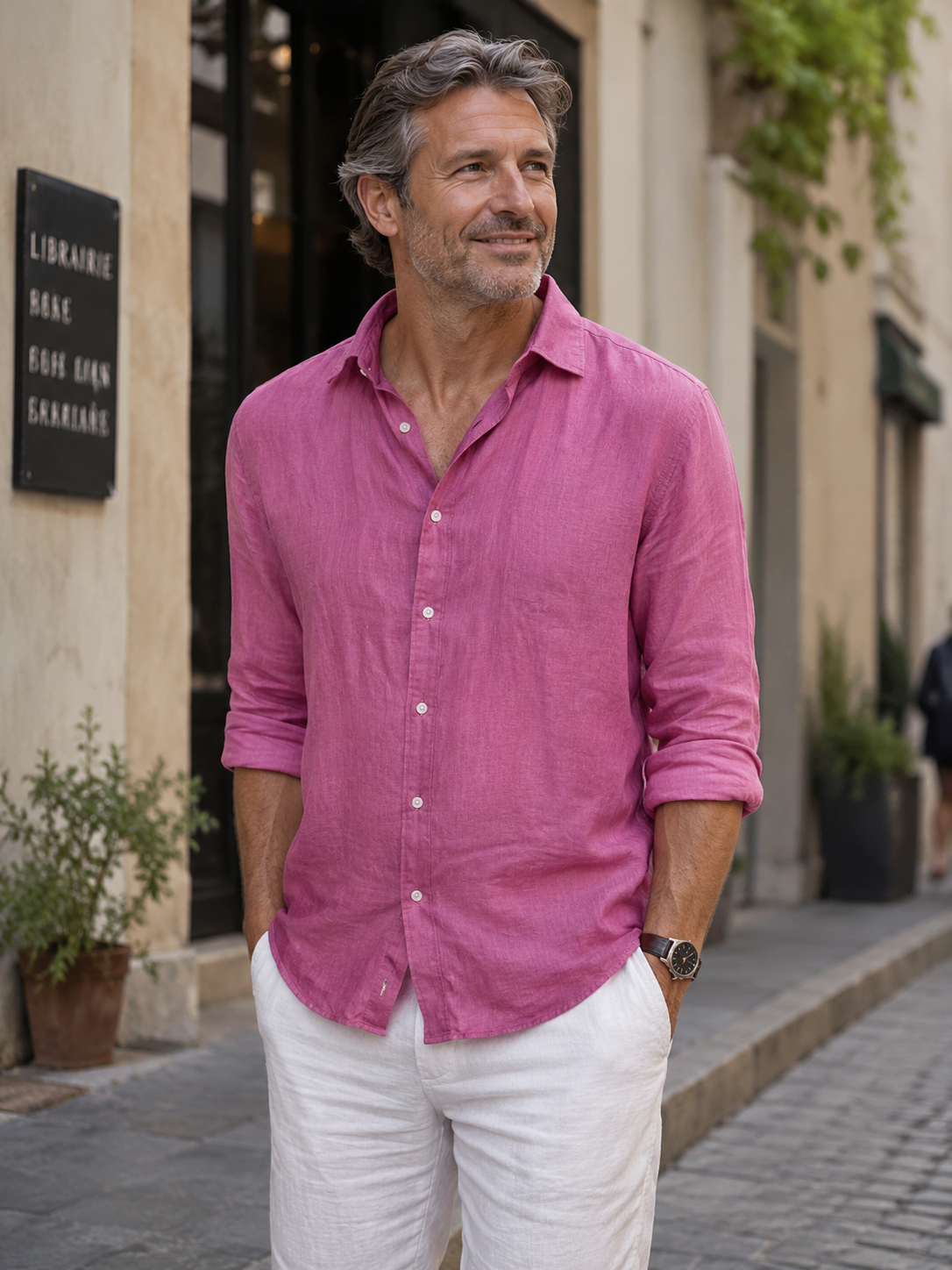 Linenshirt in pink
