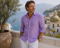 Provence Purple Linen Shirt