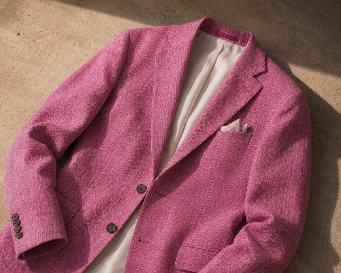 Linen Blazer Pink