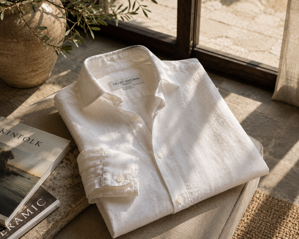 Ibiza White Linen Shirt